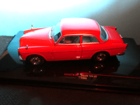 Volvo 123 GT 2door  'Amazon ' in Red with Light Tan    1:43rdScale Ixo Classic