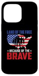 Coque pour iPhone 14 Pro Max American Veteran Land Of The Free Because Of Brave Usa Flag