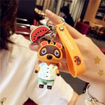 dadi Animal Crossing Silica Gel Keychains Fashion Game Animal Crossing Pendant Keyrings Switch,4