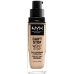 Fonds de teint & Bases Nyx Professional Make Up  Can't Stop Won't Stop Full Coverage Foundation nude