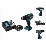 Dhp 485 RT1 Perceuse-visseuse à percussion sans fil 18 v 50 Nm Brushless + 1x Batterie 5,0 Ah + Chargeur - Makita