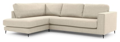 UNO Bernadotte Sofa m. chaiselong 3-pers. open venstre, Beige