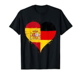 Cool for Half Spanish Half German A Spain Germany Flag T-Shirt