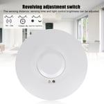 5.8Ghz Microwave Radar Sensor Light Switch Revolving Adjustable Indoor C GFL