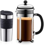 Bodum Chambord Coffee Set with Cafetiere and Travel Mug - Giftpack