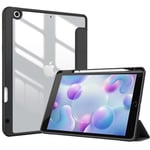 ProCase Coque pour iPad 10.2", iPad 9ème Génération 2021, iPad 8ème Génération 2020, iPad 7 ème Génération 2019, Nouvel Étui Amélioré avec Porte-Stylet, Housse de Protection Anti-Chute -Noir