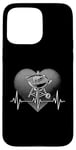 Coque pour iPhone 15 Pro Max Heartbeat Barbecue pour extérieur