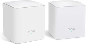 Tenda Nova MW5G Mesh WiFi System, Whole Home WiFi Mesh Network, Dual-Band AC1200, Gigabit Ports, Easy Setup, Replaces WiFi Router and Extender, Works with Alexa, 2500 sq² WiFi Coverage, 2-Pack
