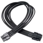 40cm Akasa AK-CBPW09-40BK FLEXA 8-pin VGA Power Extension Cable, Male to Female,