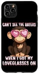 iPhone 11 Pro Max Can't See The Haters Loveglasses On Monkey Heart Glasses Case