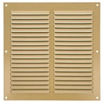 Amig - Grille de ventilation carrée en Aluminium | Grilles d'aération pour sortie d'air | Idéal pour plafond de cuisine et de salle de bain | Dimensions : 200 x 200 mm | Couleur: Dorée