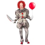 W WIDMANN MILANO Party Fashion - Costume clown tueur, psychopathe, clown d'horreur, déguisement pour Halloween