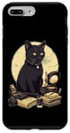 Coque pour iPhone 7 Plus/8 Plus Chat Noir Avec Livres Bombay Cat Book Cats