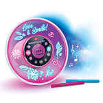 VTech - Kidi Smart Glow Art, Enceinte Bluetooth Lumineuse et Intelligente à Personnaliser avec 2 Feutres Effets Néons, Activités Magiques, Réveil, Jeux, Cadeau Enfant Dès 6 Ans - Contenu en Français