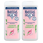 Le Petit Marseillais Crème de Douche & Bain Extra Douce Fleur Cerisier BIO 2x650 ml