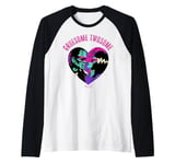 Universal Monsters Gruesome Twosome Bride & Frankenstein Raglan Baseball Tee