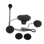 Kit Main Libre Moto, Casque Bluetooth de Moto, Intercom Moto, Accessoire pour Casque Moto Telecommande, 1 Paire Casque Bluetooth de Moto BT Casque Haut-parleurs Soutien Appels Mains Libres