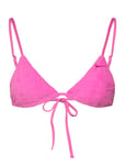 Nike Retro Flow Terry Bikini Top Sport Bikinis Bikini Tops Triangle Bikinitops Pink NIKE SWIM