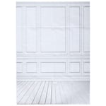 3x5ft Vinyl Photography backdrops White Brick Wall wood floor wedding1428