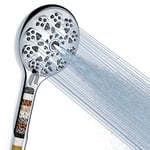 Handheld Shower Head with Filter, High Pressure Shower Head with Filter for Hard Water, Voolan 9 Spray Modes Detachable Shower Head with Upgraded Filter Water Softener