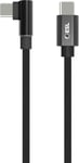 ESL USB-C till USB-C gamingkabel 1 m (svart)