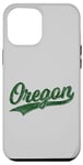 Coque pour iPhone 12 Pro Max Oregon Classic Varsity, style maillot de sport vintage