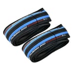 Vittoria Rubino Pro IV G2.0 Graphene Clincher Tire 700x25C, Blue and Black,2 Tire, VT1827