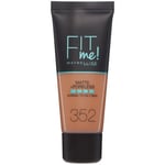 Fonds de teint & Bases Maybelline New York  Fond de Teint Fit Me Matte   Poreless - 352 Cacao