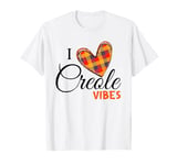 Love Creole Fans Creole Day St. Lucia, Dominica Haiti Plaid T-Shirt