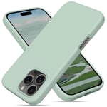 OitiYaa Liquid Silicone Case for iPhone 16 Pro Max Case,Full Body Protective Cover with 4 Layer Shockproof Structure, Soft Ultra Slim Phone Case with Anti-Scratch Microfiber Lining, 6.9", Mint Green