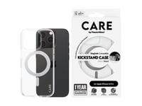 Care By Panzerglass - Baksidedeksel For Mobiltelefon - Med Stativ - Magsafe-Samsvar - Termoplast-Polyuretan (Tpu), Polykarbonat (Pc), Aluminiumslegering - Gjennomsiktig, Sølv - For Apple Iphone 16 Pro