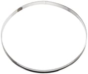 Gobel 824994 Cercle à Tarte Inox bords roulés 32 cm, Silver