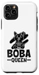 Coque pour iPhone 11 Pro Boba Queen - Thé au lait pour chien - Pour amoureux des perles