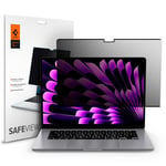 MacBook Air 15 M2/M3 (2023-2024) Spigen SafeView Privacy Skyddsfilm - Transparent