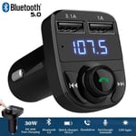 Car Wireless Bluetooth FM Transmitter MP3 Player USB Car Charger Adapter UK