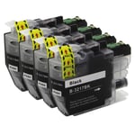 4 Black Ink Cartridges for use with Brother MFC-J5330DW MFC-J5930DW MFC-J6935DW