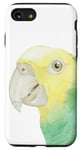 Coque pour iPhone SE (2020) / 7 / 8 portrait aquarelle perroquet amazon tête jaune