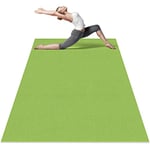 Odoland Grand Tapis de Yoga 200 x 130 x 0.6 cm, Tapis de Gymnastique/Tapis de Sol, Antidérapant et Durable pour Pilates Fitness Méditation, Vert