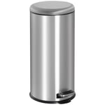 Foot Pedal Bin Stainless Steel Metal Waste Rubbish Lid Kitchen