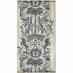 ANIMALIA KRUGER WALLPAPER W0102/05 MONOCHROME METALLIC EMMA J SHIPLEY