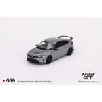 MiniGT Honda Civic Type R Sonic Grey Pearl 2023 1:64 Diecast Model 659-R