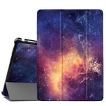 FINTIE Coque pour Tablette Huawei Mediapad M3 Lite 10 Pouces 2017, Étui Housse Mince et Léger Coque de Protection avec Fonction Sommeil/Réveil Automatique, Galaxie