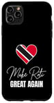 Coque pour iPhone 11 Pro Max Make Roti Great Again Funny Trinidad and Tobago Trini Flag