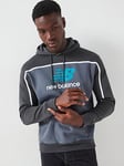 New Balance Mens Classics Fleece Hoodie - Dark Grey