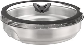 Tefal Ingenio Stainless Steel Steamer with Glass Lid