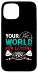 iPhone 15 Your World My World Bullseye Darting Dart Tournament Darts Case