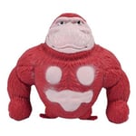 Stretchiga apa-leksaker, Splat apa stressleksak, Squeeze apa splat-leksaker, Stressavlastande fidgetleksaker Stress Squeeze Gorilla-leksaker Red