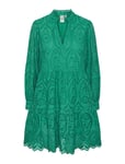 Yasholi Ls Dress S. Noos Kort Klänning Green YAS