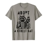 Adopt a Street Cat Raccoon Costume Weird Raccoon Graphic T-Shirt