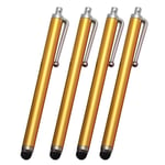 4st högkänslig kapacitiv Stylus Stylus Penna Universal Golden Touch Screen Stylus Penna